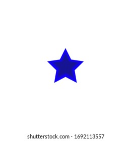 blue star icon on white backround EPS 10