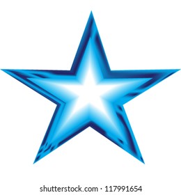 Blue star illustration
