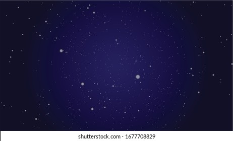 blue star illustration on dark background as galaxy 