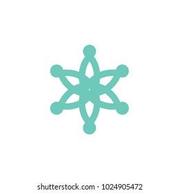 Blue star logo design vector