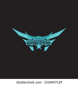 blue star logo for e-sport team sign