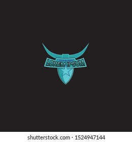 blue star logo for e-sport team sign