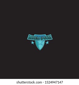blue star logo for e-sport team sign