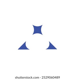 Blaues Stern-Logo, Symbol, Vektorgrafik
