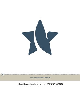 Blue Star Logo Template Illustration Design. Vector EPS 10.
