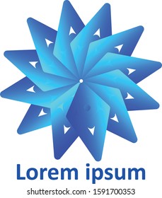 Blue Star Logo Vector Design