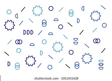 Blue star party pattern