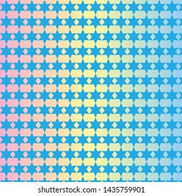 Blue star pattern on brightly colored background, gradient vector, seamless abstract design with elegant style
