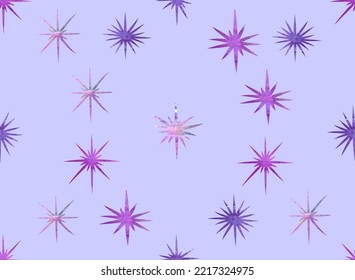 Blue star pattern in vintage style on light background.