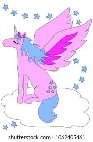 Blue Star is a quiet pony, she likes to fly high and sit on clouds to enjoy the wind and the stars at night! She is a pegasus with blue hairs and stars as her mark.