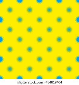 Blue star seamless pattern. Fashion graphic. Background design. Modern spring and summer stylish abstract texture. Template for prints, textile, wrapping and decoration, wallpaper. Vector illustration