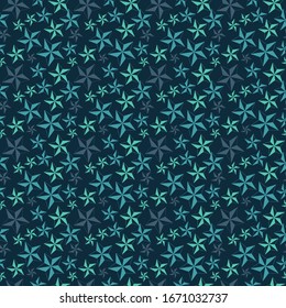 blue star seamless pattern vector design
