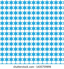 Blue star shape on white background, seamless abstract design vector with elegant style
