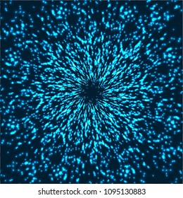 blue star zoom abstract background
