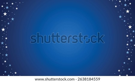 Blue Starry Background with Glowing Center for Patriotic and Independence Themes

