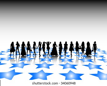 blue stars