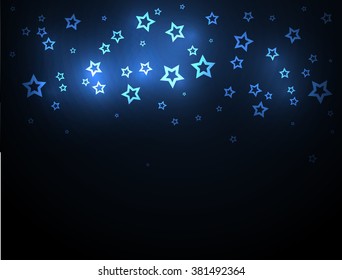 Blue Stars Background