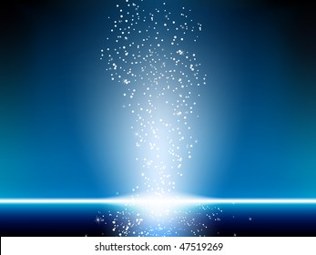 Blue Stars Background. Editable Vector Image