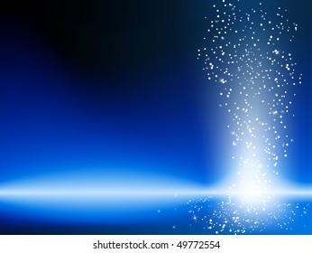 Blue Stars Background. Editable Vector Image