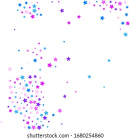 Blue Stars Holiday. Green Confetti Greeting. Indigo Starry Holiday. Red Texture Modern. Sparkling Isolated. Celebration Symbol. Glitter Space. Falling Invitation.