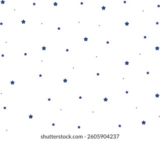 Blue Stars Icon Set Pattern