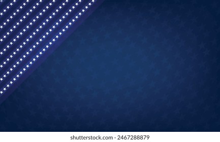 Estrellas azules sobre fondo degradado azul oscuro