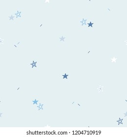 vector de fondo del patrón de estrellas azules