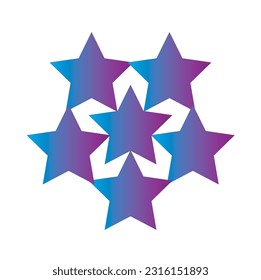 Blue Stars pattern Holidays  Abstract