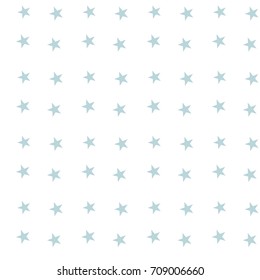 Blue Stars seamless pattern on white background. Chaotic elements. Abstract geometric shape texture. Effect of sky. Design template for wallpaper,wrapping, textile. Vector Illustration