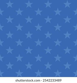 blue stars seamless pattern, vector background