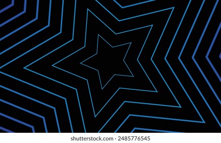 Blaue Sterne stapeln futuristischen Hintergrund
