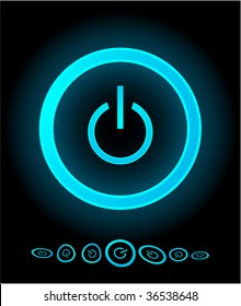 Blue Start Button