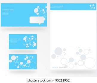 Blue Stationery