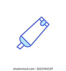Blue Stationery Icon Including a Stylized Illustration of a Marker Tool on a Simple White Background for Office and School Use
