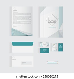 Blue Stationery Template Design for Your Business | Modern Vector Design