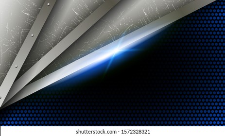 blue steel abstract background vector illustration