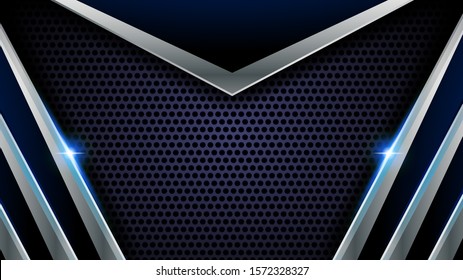 blue steel abstract background vector illustration
