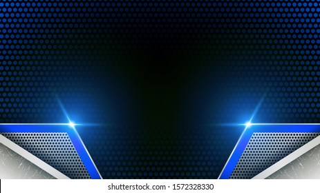 blue steel abstract background vector illustration
