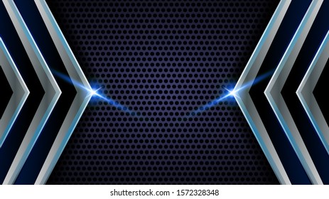 blue steel abstract background vector illustration