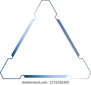 Blue Steel Triangle Tech UI Interface