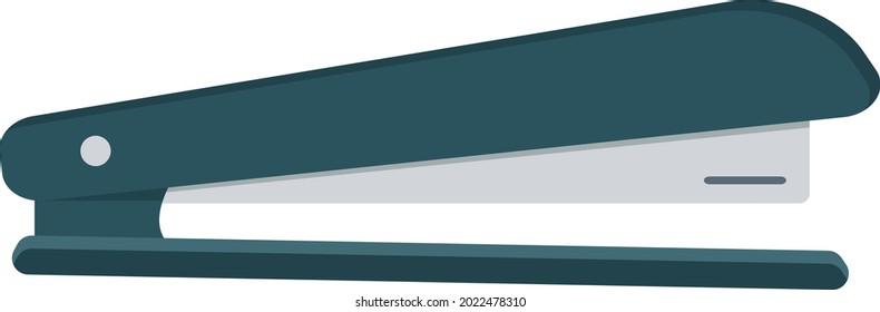 Blue stepler, illustration, vector on a white background.