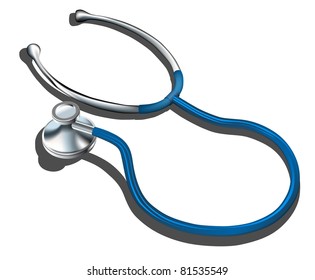 Blue stethoscope eps8