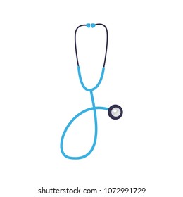 blue stethoscope vector illustration. cartoon of stethoscope. medicine cartoon