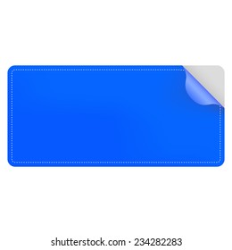 Blue sticker