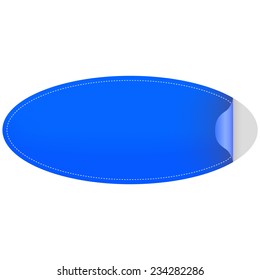 Blue sticker