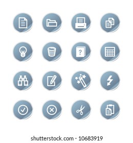 blue sticker document icons