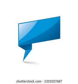blue sticker on white background. Vector illustration