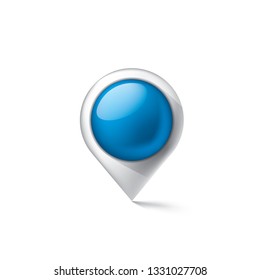 blue sticker on white background. Vector illustration