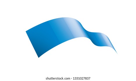 blue sticker on white background. Vector illustration