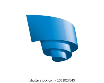 blue sticker on white background. Vector illustration